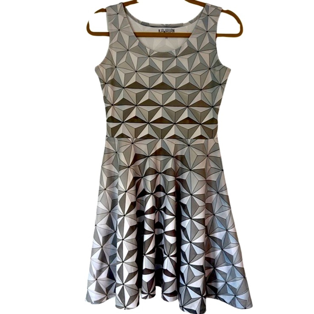 Spaceship Earth-inspired Skater Dress